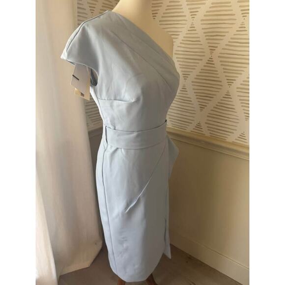 TS Couture Size 8 Medium Blue One Shoulder Cocktail Evening Party Dress NWT - Picture 5 of 6